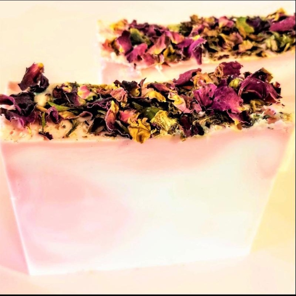 Handmade artisan soap rose scented